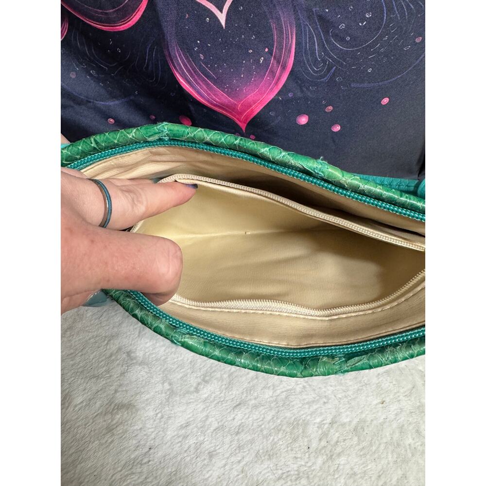 Vintage Clemente Snakeskin Crossbody Clutch - Picture 6 of 8